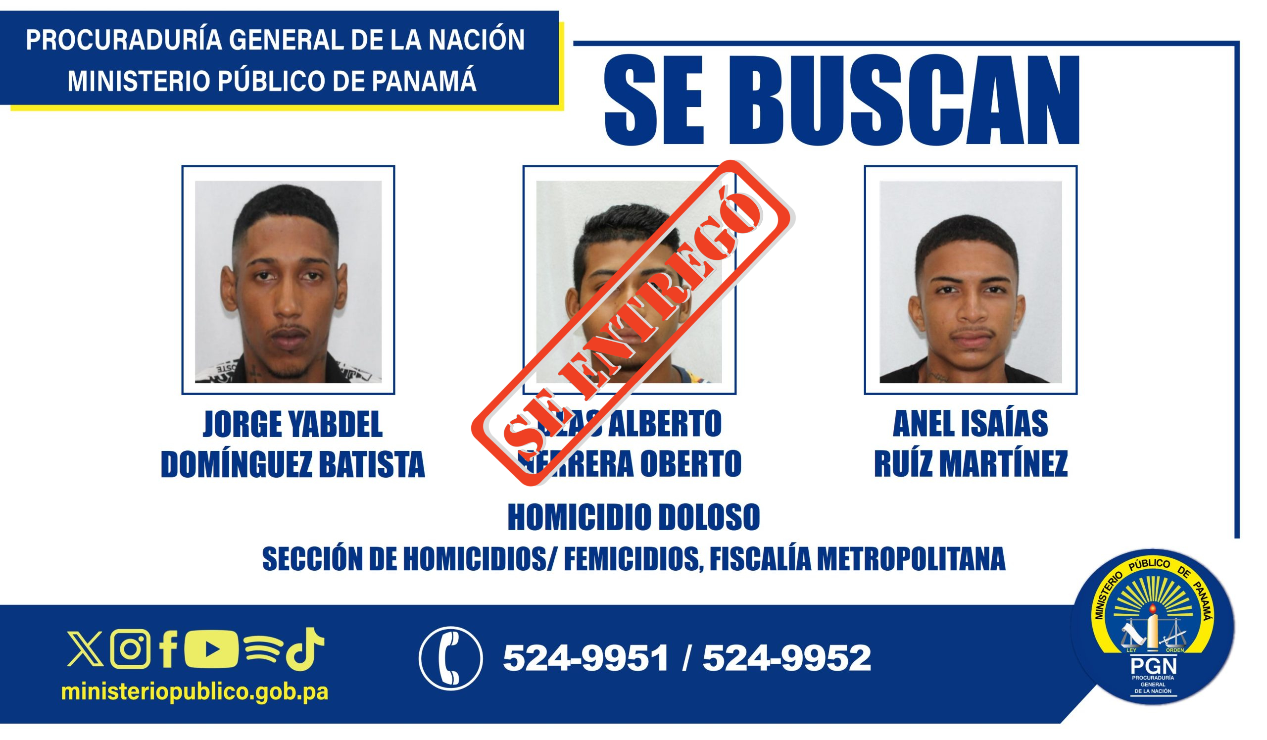 Sección de Homicidio y Femicidio solicita la colaboración de la ciudadanía
