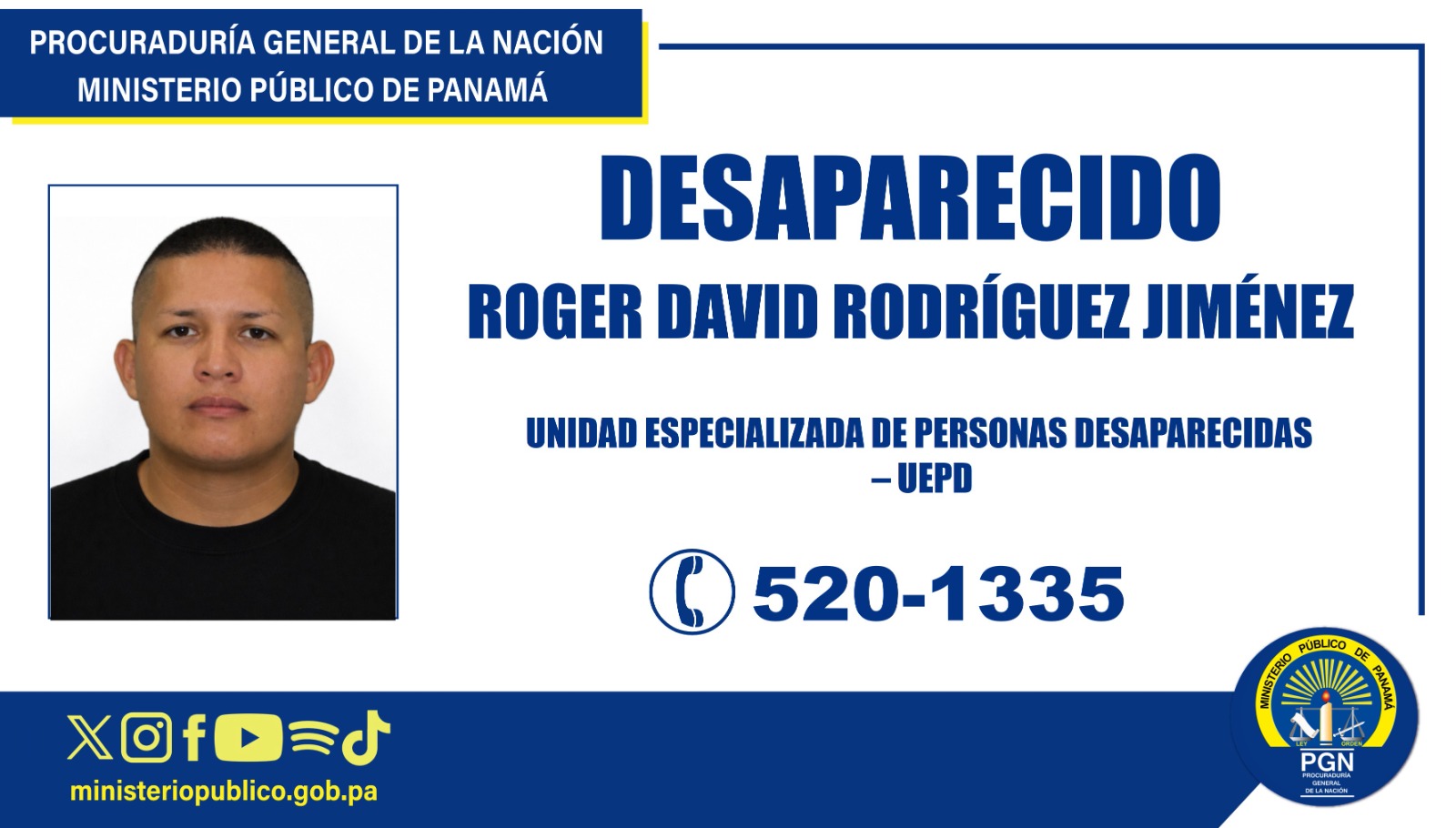 Se solicita apoyo de la ciudadanía para ubicar a persona desaparecida