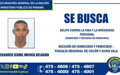 Lo buscan por los delitos de homicidio y tentativa de homicidio en Colón