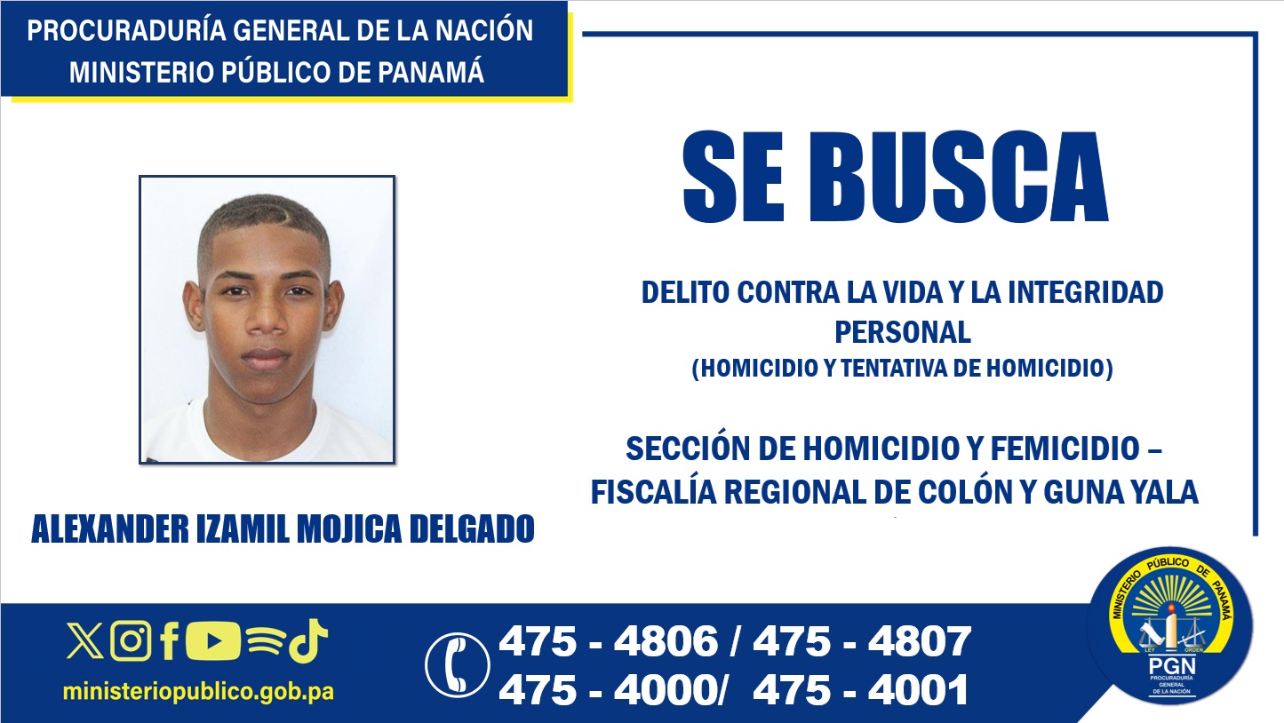 Lo buscan por los delitos de homicidio y tentativa de homicidio en Colón