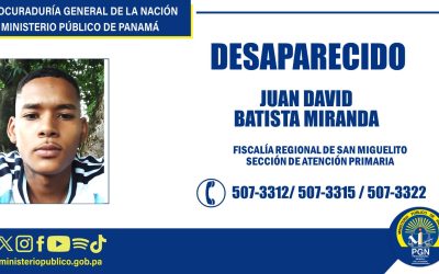 Se solicita apoyo de la ciudadanía para ubicar a persona desaparecida