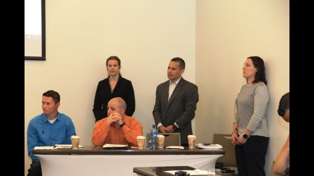 Agentes federales norteamericanos que coordinan el curso.