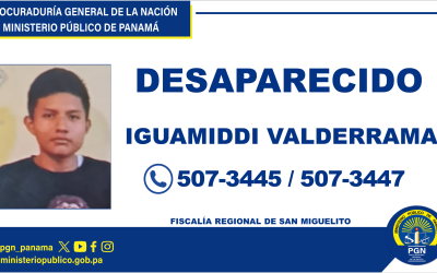 Fiscalía Regional de San Miguelito requiere apoyo para ubicar a estudiante