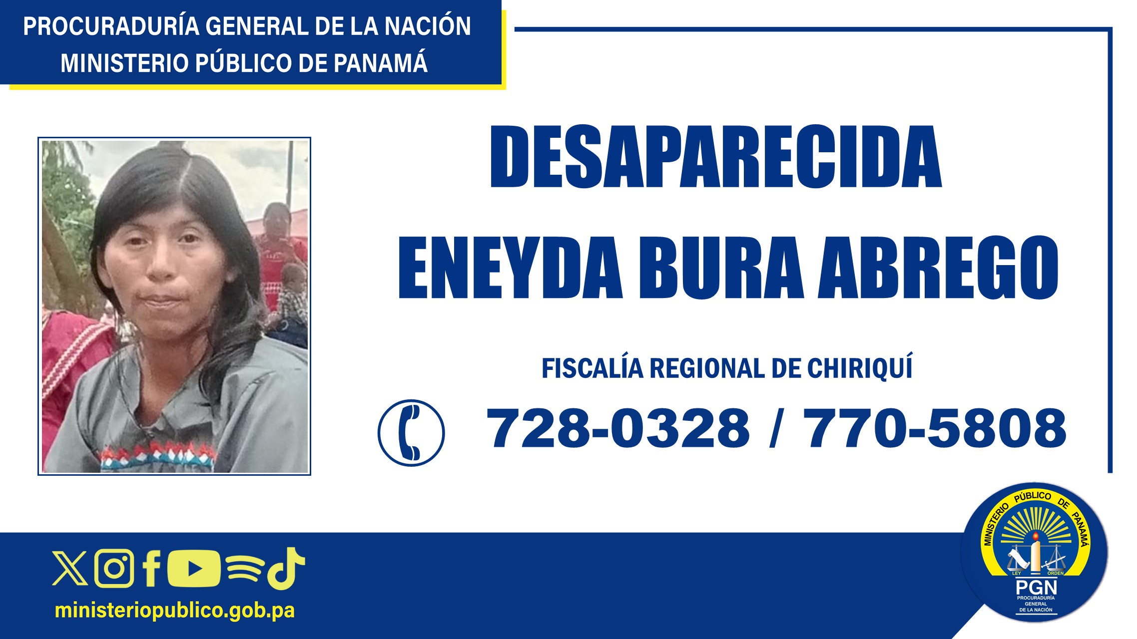 En Alanje Personería mantiene investigación tras desaparición de una ciudadana