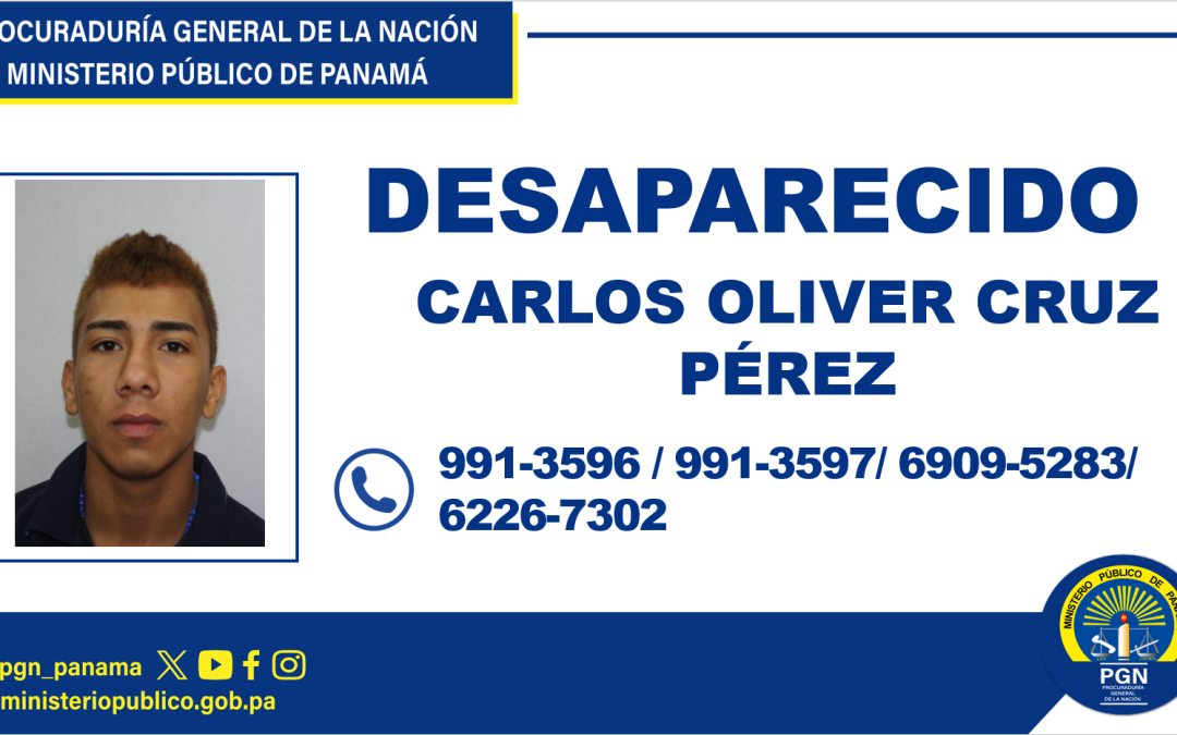 Hombre desaparecido en Aguadulce se solicita apoyo de la comunidad