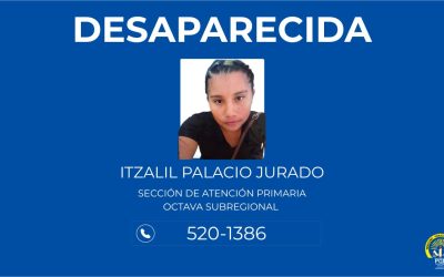 Se solicita apoyo de la ciudadanía para ubicar a persona desaparecida