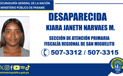 Se solicita apoyo para ubicar a una persona reportada como desaparecida en San Miguelito