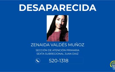 Se solicita apoyo de la ciudadanía para ubicar a persona desaparecida