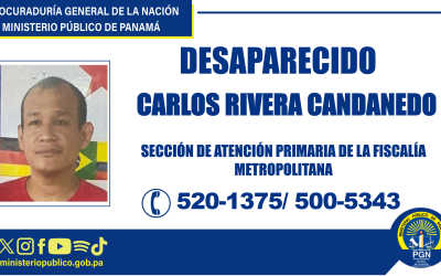 Ministerio Público solicita colaboración para ubicar a una persona desaparecida