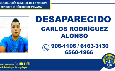 Hombre desaparece en Coclé, se pide el apoyo a la comunidad