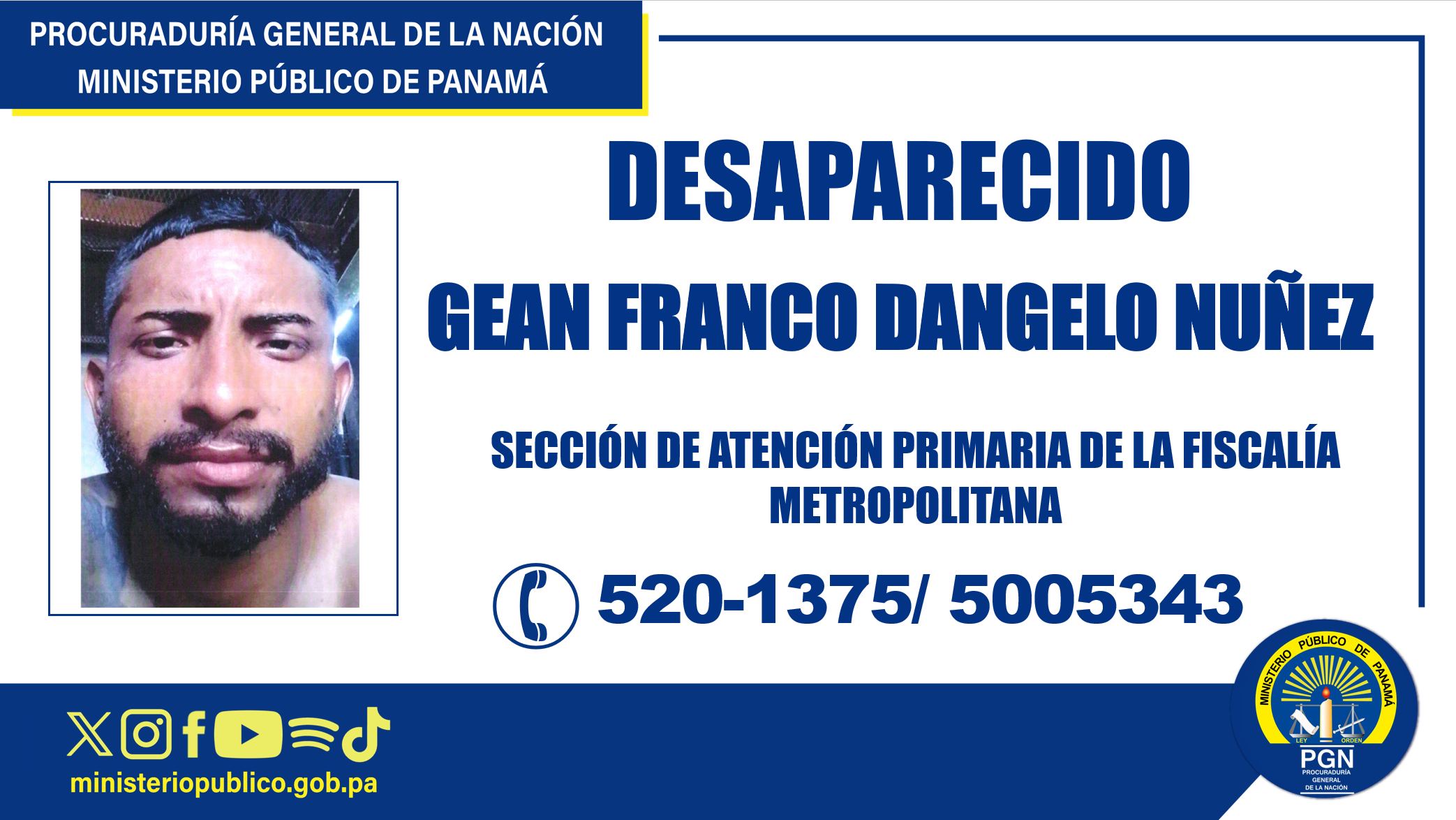 Se solicita apoyo a la ciudadanía para ubicar a una persona desaparecida