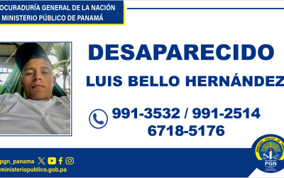 Se pide la colaboración de la ciudadanía para ubicar a un hombre desaparecido en Antón