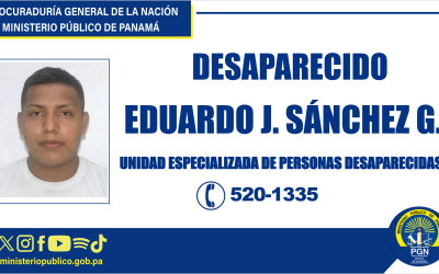 Unidad Especializada en Personas desaparecidas pide colaboración para ubicar a un ciudadano