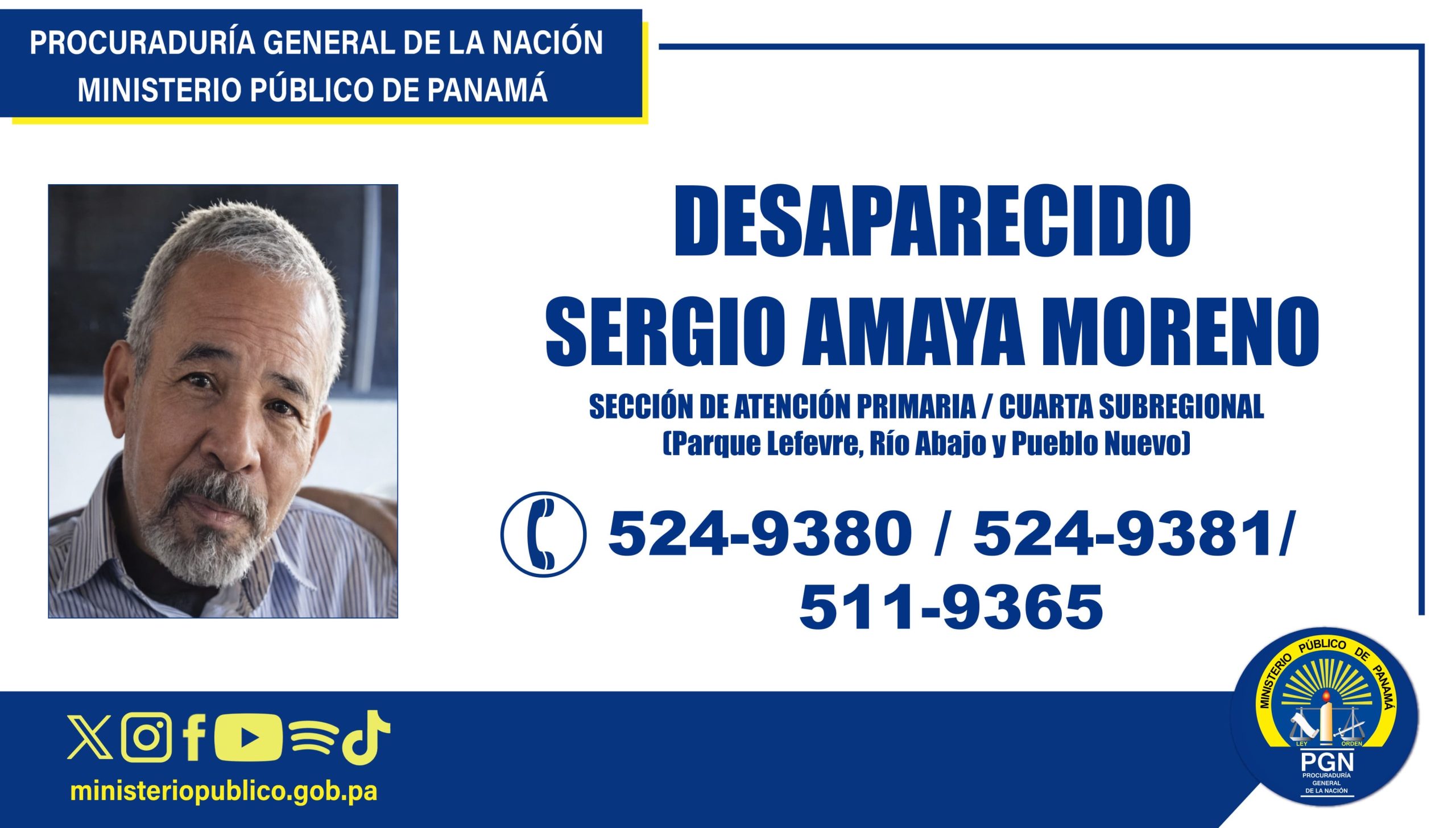 Se solicita apoyo de la ciudadanía para ubicar a persona desaparecida