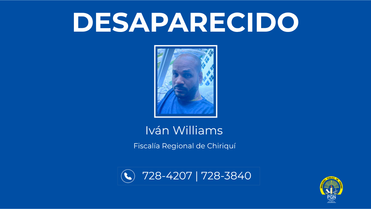 Se solicita apoyo de la ciudadanía para ubicar a persona desaparecida en Chiriquí