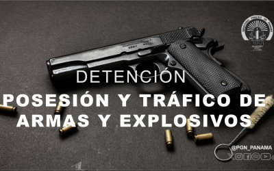 Adolescente es detenido por posesión ilícita de arma de fuego en Gatuncillo Norte de Colón