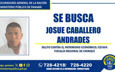 Se solicita colaboración para ubicar a una persona investigada por el delito de estafa