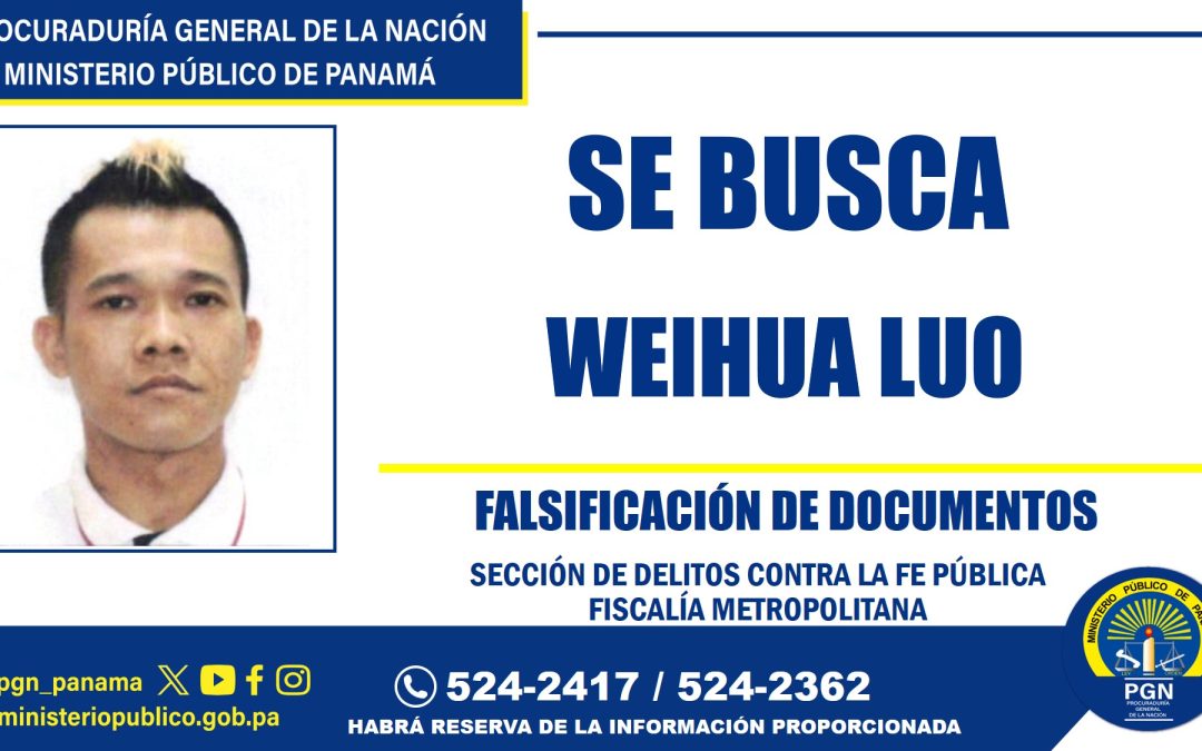 Se solicita la colaboración para ubicar hombre investigado por falsificación de documentos