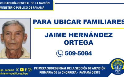 Se solicita colaboración para ubicar a familiares de un ciudadano
