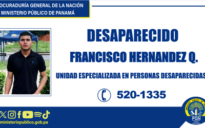 Se solicita colaboración para ubicar a una persona desaparecida